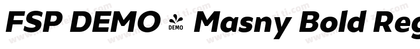 FSP DEMO - Masny Bold Regular字体转换